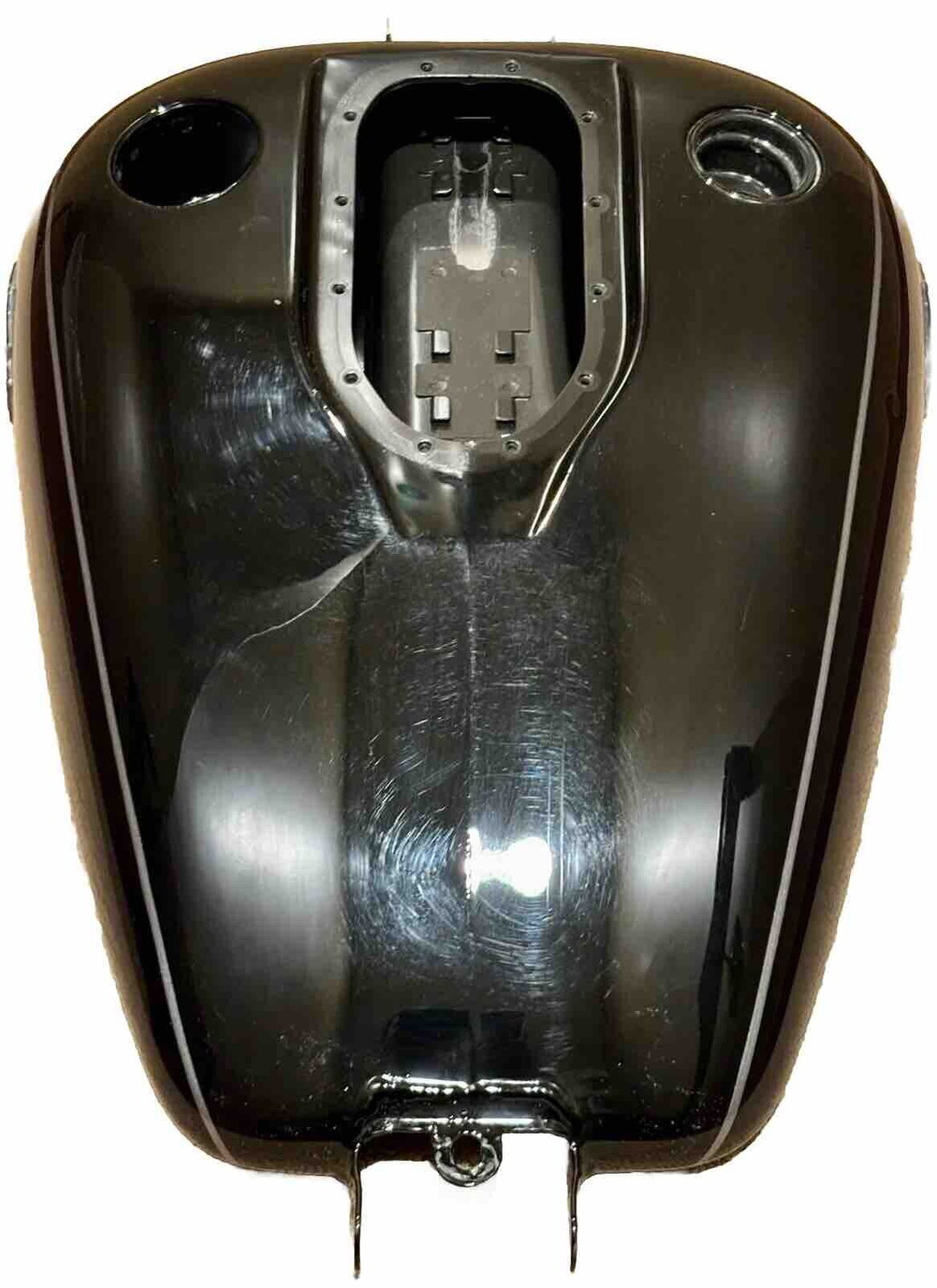 HARLEY-DAVIDSON 2011 FXDWG DYNA WIDE GLIDE BLACK W/ SILVER PINSTRIPE GAS TANK