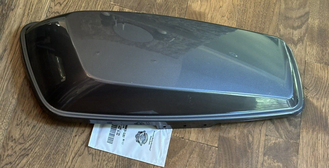 HARLEY-DAVIDSON LEFT & RIGHT GRAY SADDLEBAG COVER LID SET OEM NTO