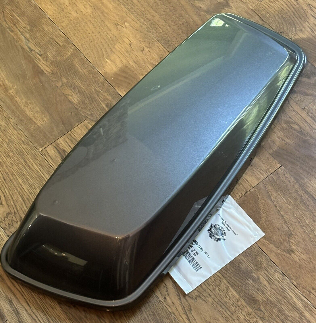 HARLEY-DAVIDSON LEFT & RIGHT GRAY SADDLEBAG COVER LID SET OEM NTO