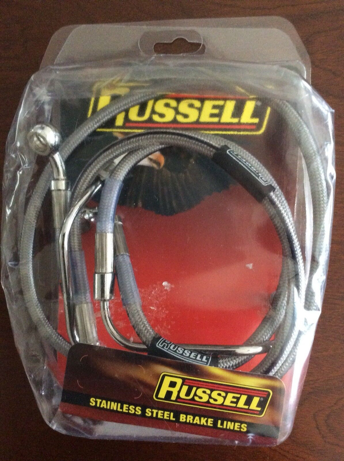 R08998S RUSSELL STAINLESS STEEL BRAKE LINE HARLEY FLHR FLHRI FLHRCT STOCK +4