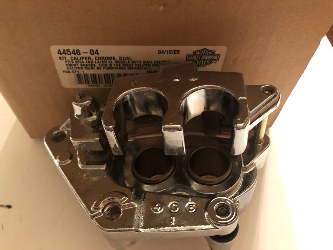 44546-04 HARLEY-DAVIDSON 2004-LATER SPORTSTER CHROME FRONT RIGHT BRAKE CALIPER