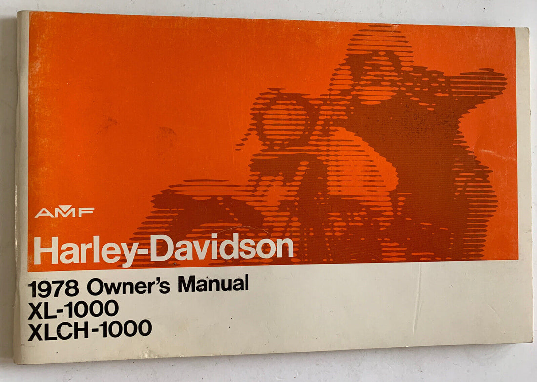 HARLEY-DAVIDSON 1978 OWNERS MANUAL XLH-1000 XLCH-1000