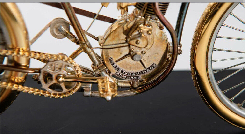 HARLEY-DAVIDSON 100TH ANNIVERSARY SILVER GOLD SERIAL ONE REPLICA COLLECTIBLE 247