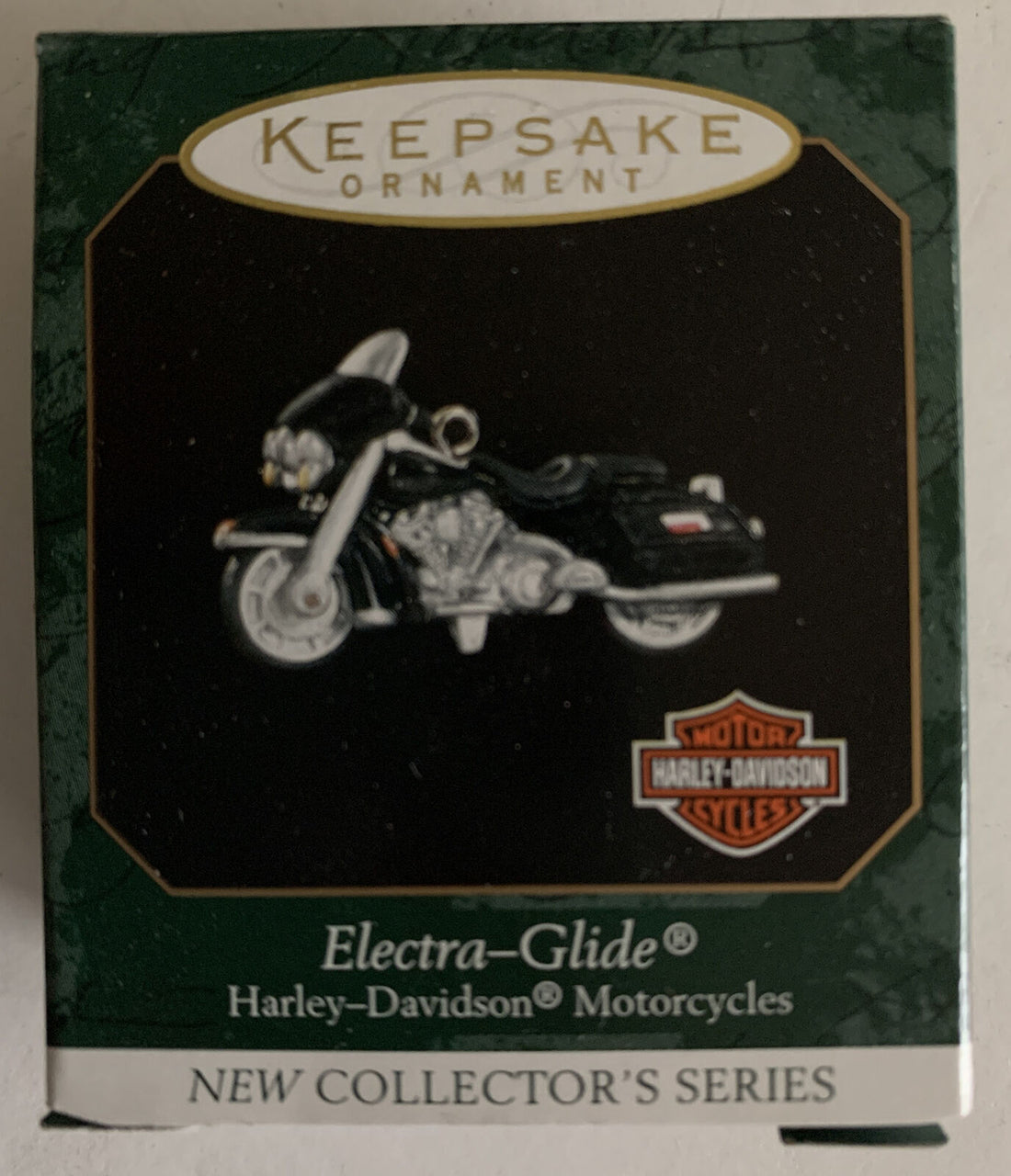 HALLMARK KEEPSAKE ORNAMENT ELECTRA-GLIDE HARLEY-DAVIDSON MOTORCYCLE MINIATURE