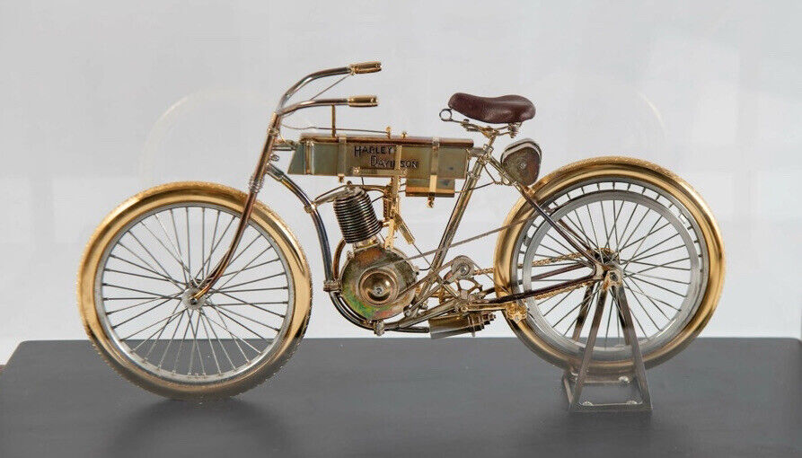 HARLEY-DAVIDSON 100TH ANNIVERSARY SILVER GOLD SERIAL ONE REPLICA COLLECTIBLE 247
