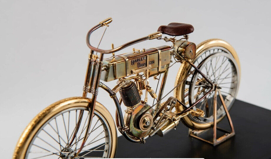 HARLEY-DAVIDSON 100TH ANNIVERSARY SILVER GOLD SERIAL ONE REPLICA COLLECTIBLE 247