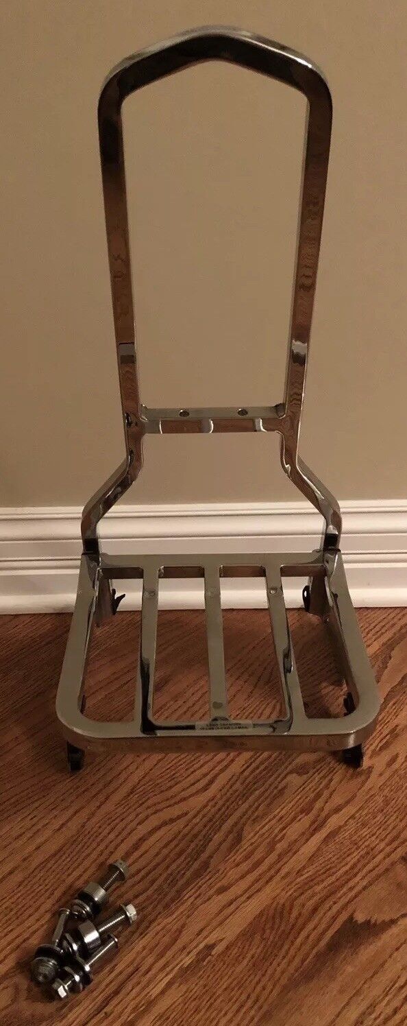 HARLEY-DAVIDSON 2006-LATER SPORTSTER XL TALL BACKREST DETACHABLE LUGGAGE RACK & HARDWARE