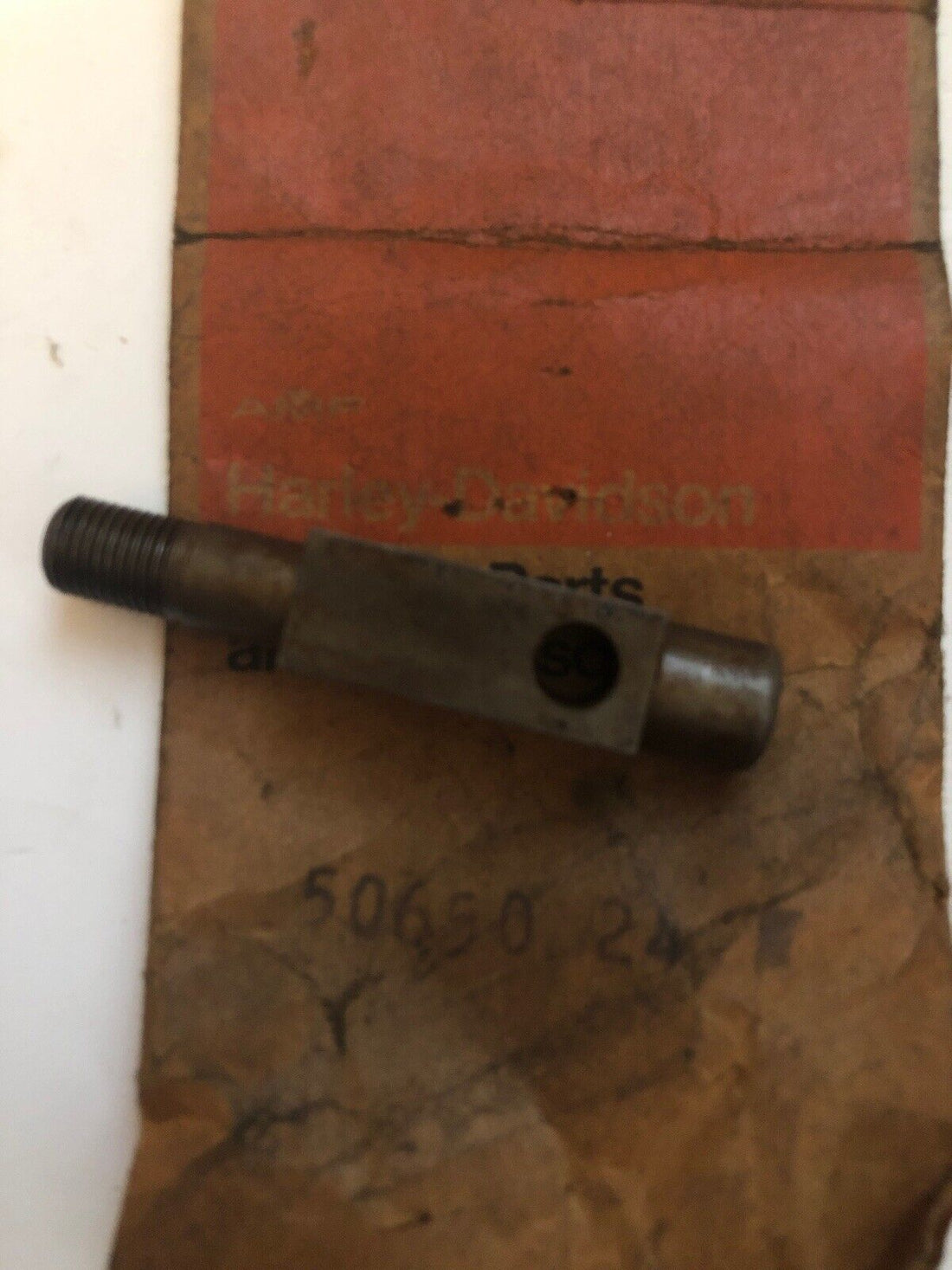 50650-24 HARLEY-DAVIDSON 1930-1957 SERVI CAR  & 45”  LEFT REAR 2 15/32 FOOTBOARD STUD