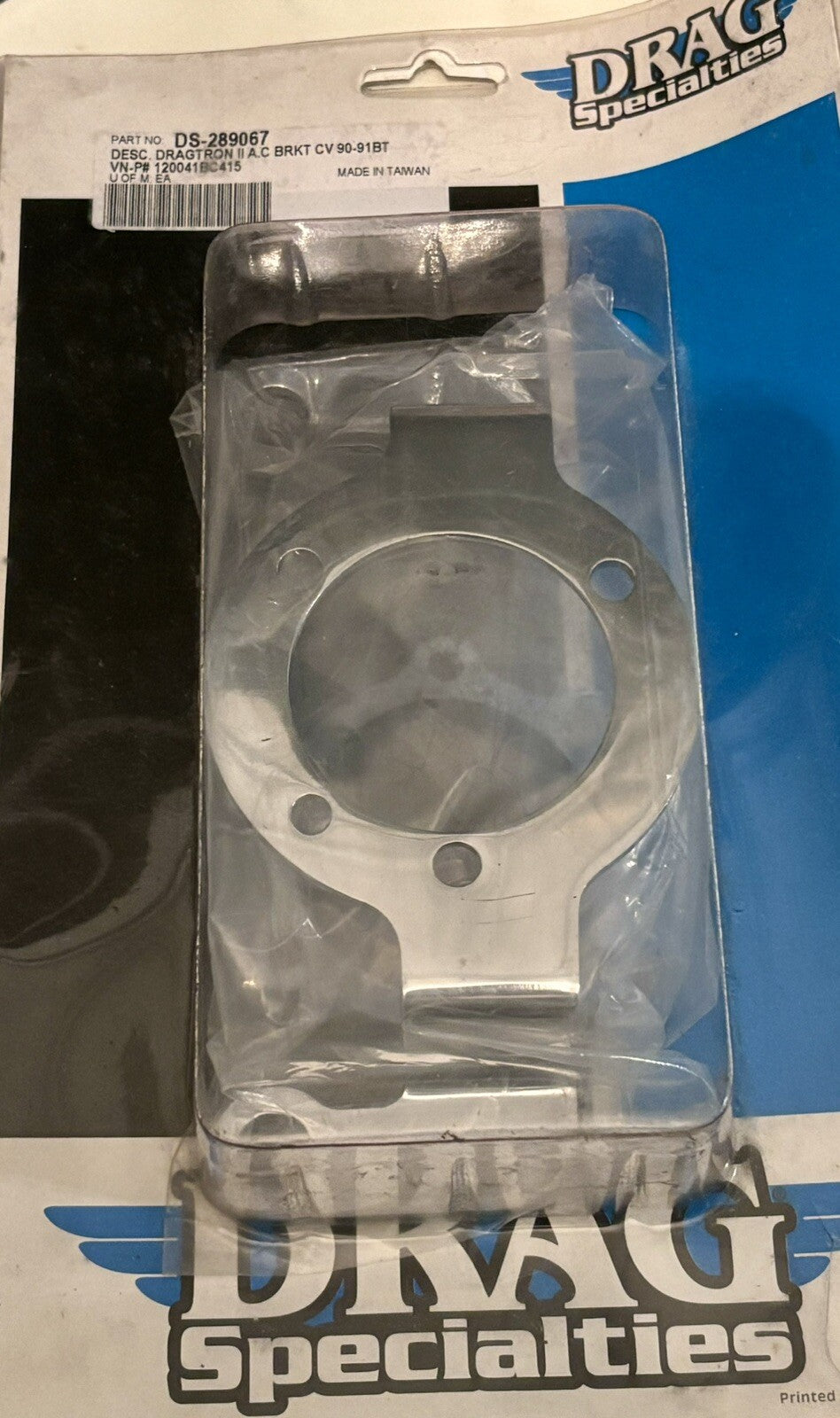 
  
  DS-289067 DRAGTRON II AIR CLEANER BRACKET CV 1990-1991 BIG TWIN HARLEY NOS
  
