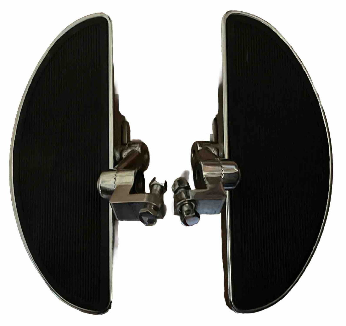 HARLEY-DAVIDSON HALF MOON STOCK  FOOTBOARDS WITH RUBBER INSERTS