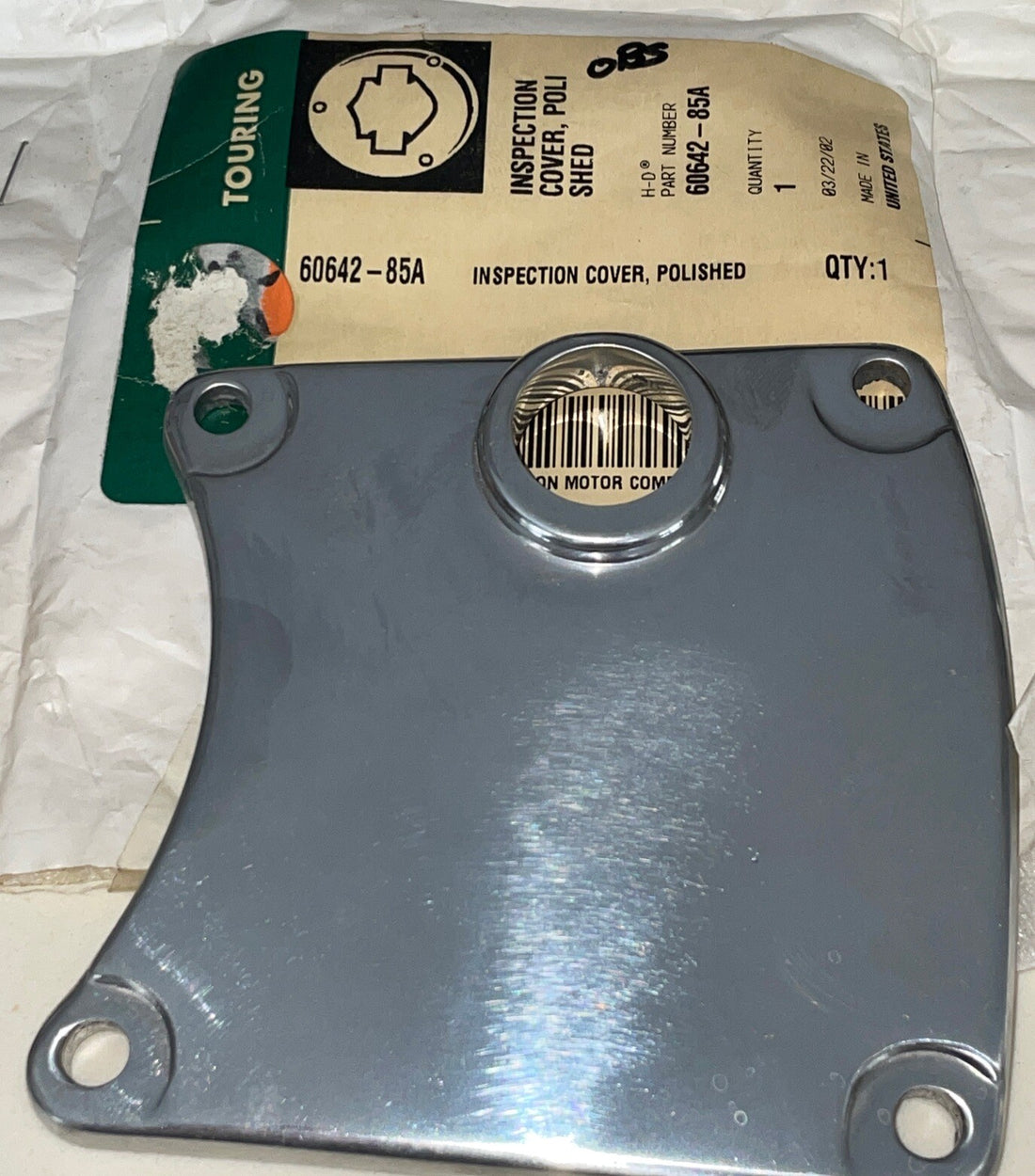 
  
  60642-85A HARLEY-DAVIDSON 1985-2000 FXR POLISHED PRIMARY INSPECTION COVER OEM
  
