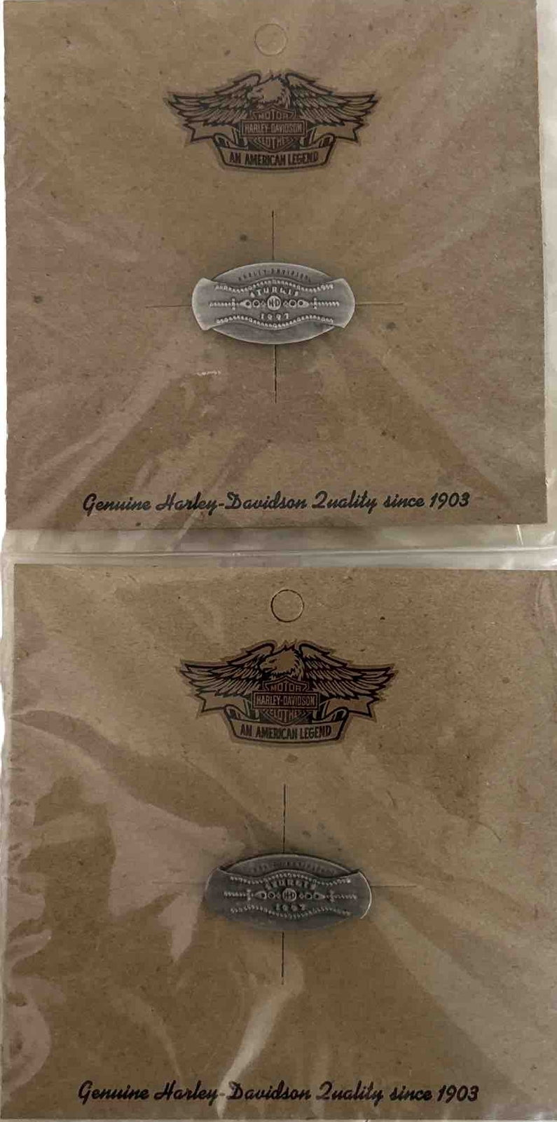 
  
  97468-98Z HARLEY-DAVIDSON 1997 STURGIS RALLY PINS 2 PACK OEM COLLECTIBLE GIFT
  
