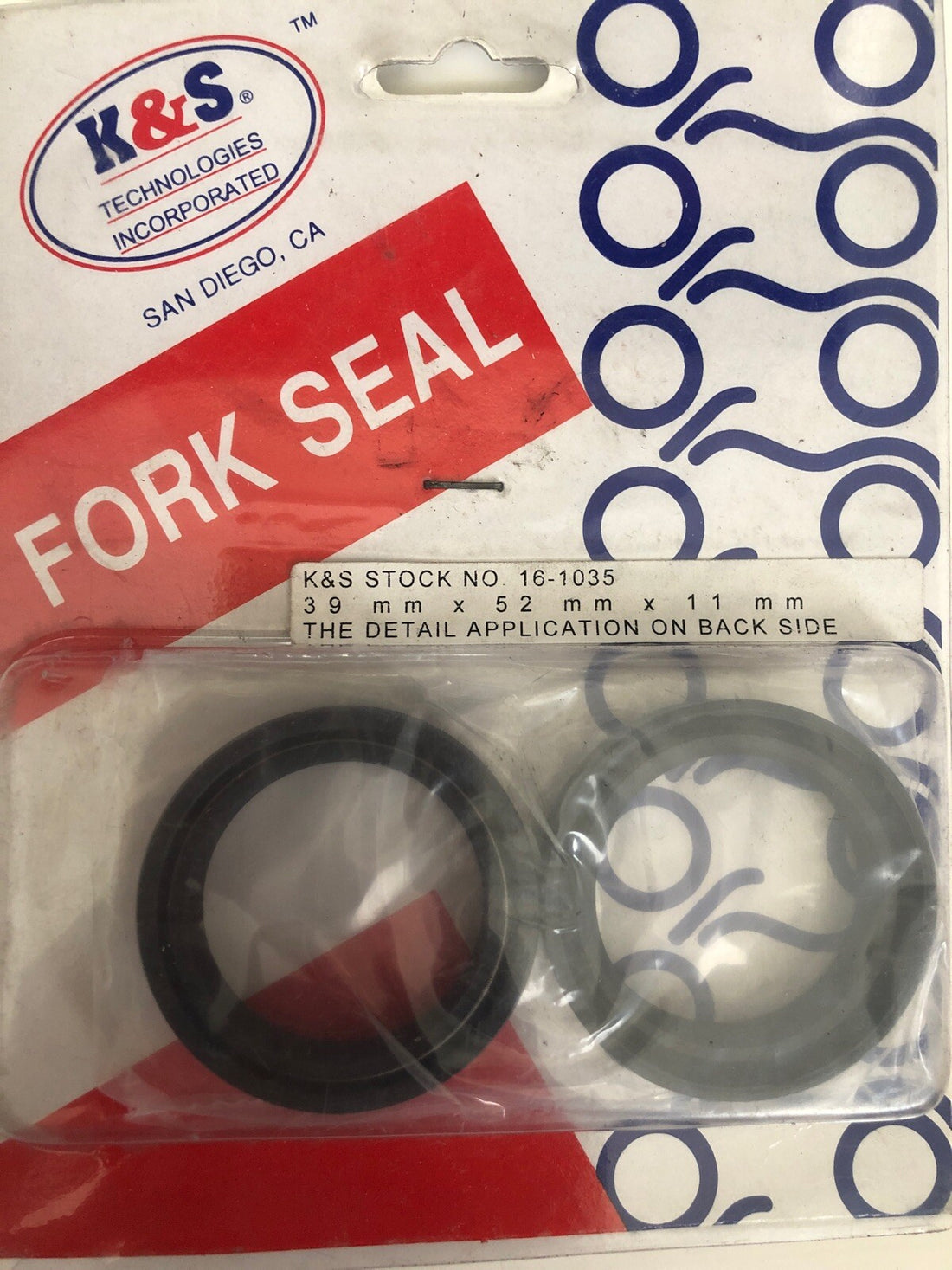 
  
  16-1035 K&S FORK SEALS 39X52X11  HARLEY 1988-1999 SPORTSTER   AND OTHER 39MM  
  
