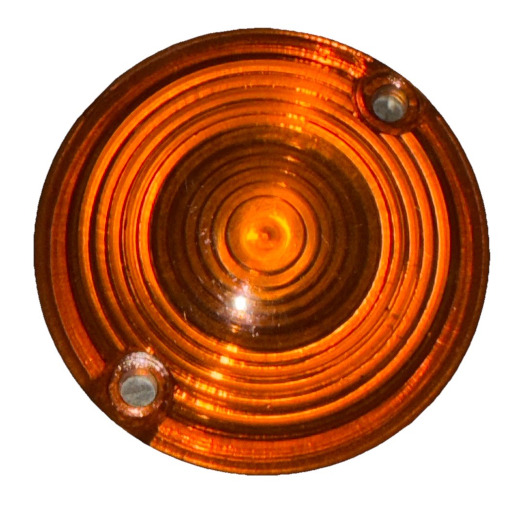 
  
  68571-63A HARLEY-DAVIDSON BULLET TURN SIGNAL LENS AMBER 1963-85 FL & 1971-73 FX
  
