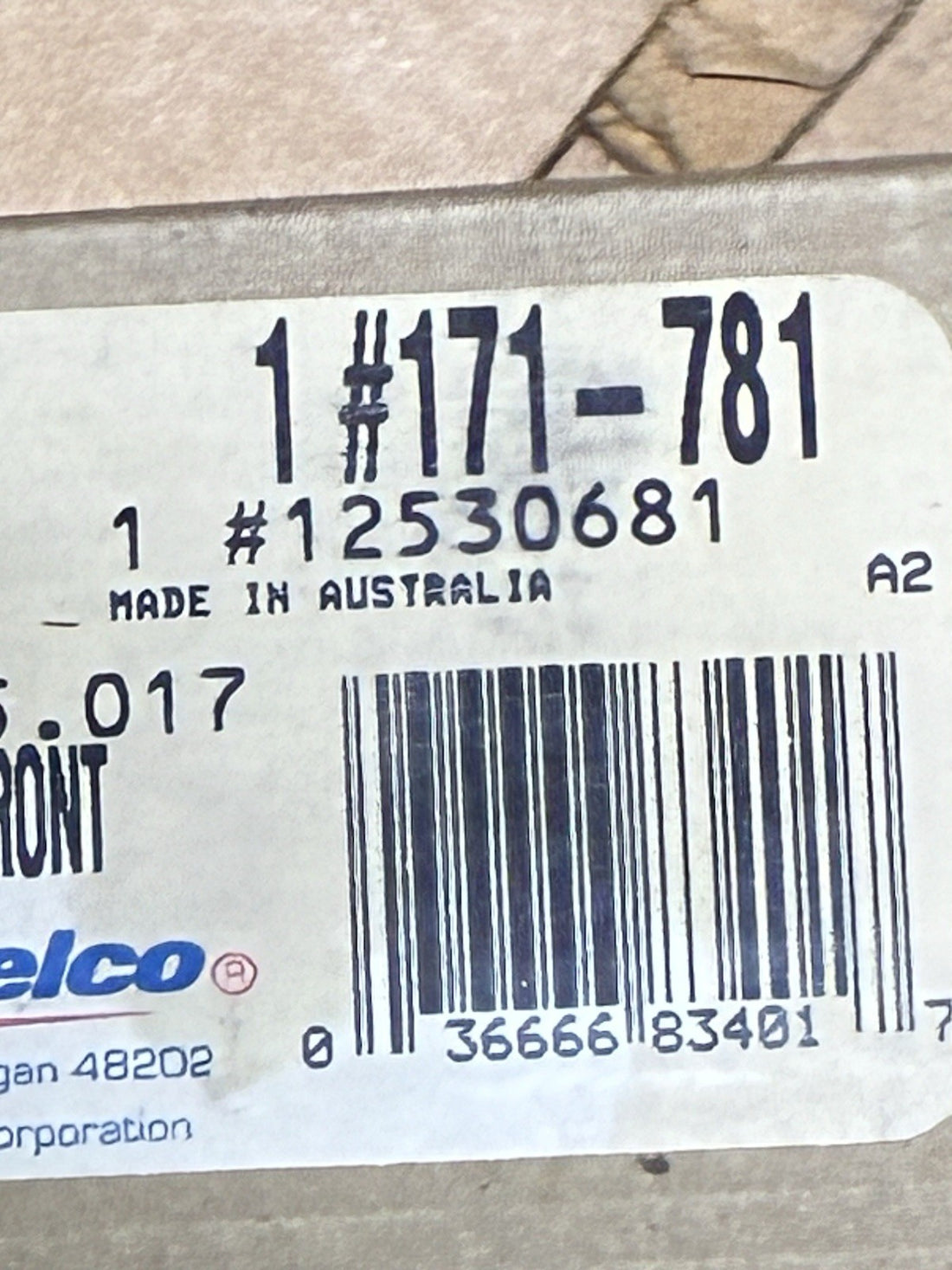 
  
  12530681 GM BRAKE PADS NOS NEW
  
