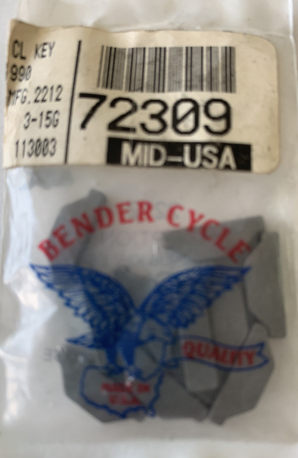 LATE 1984-1990 BIG TWIN 5 SPEED   SINGLE CLUTCH HUB KEY HARLEY 37523-85   (ONE)