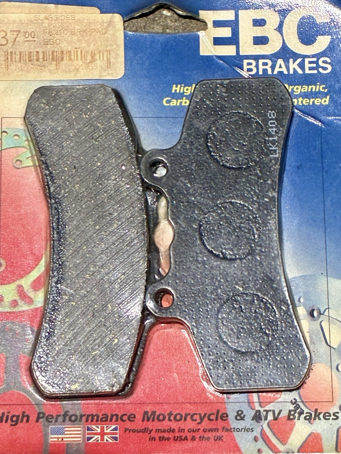 
  
  EBC PERFORMANCE MACHINE YAMAHA TRIUMPH BRAKE PADS NOS
  
