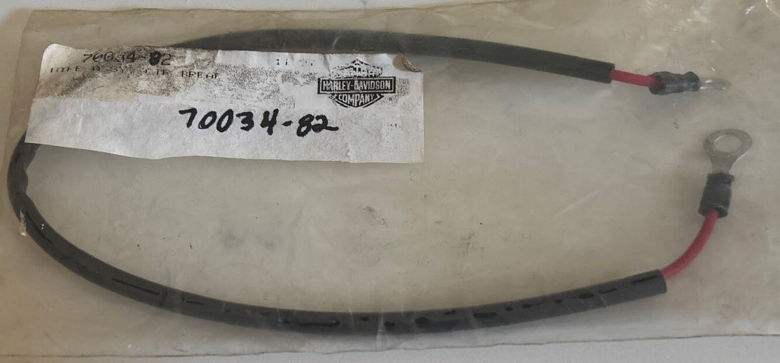 70034-82 HARLEY-DAVIDSON BATTERY POSITIVE TO  CIRCUIT BREAKER WIRE OEM NOS