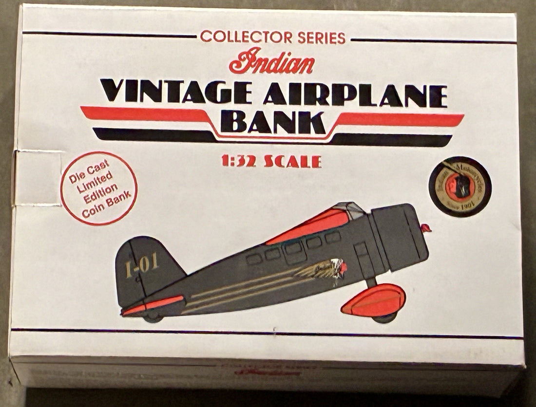 
  
  INDIAN VINTAGE DIE CAST AIRPLANE COIN BANK 1:32 SCALE LIMITED EDITION NEW
  
