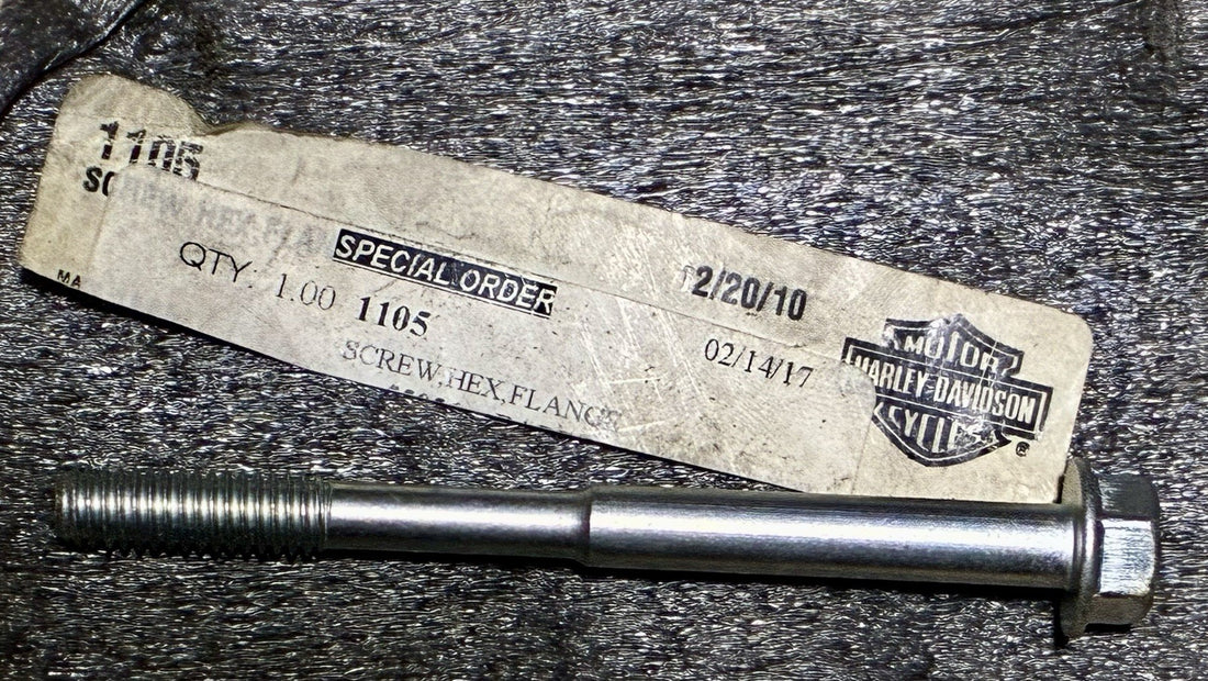 
  
  1105 HARLEY-DAVIDSON HEX FLANGE SCREW OEM NOS
  
