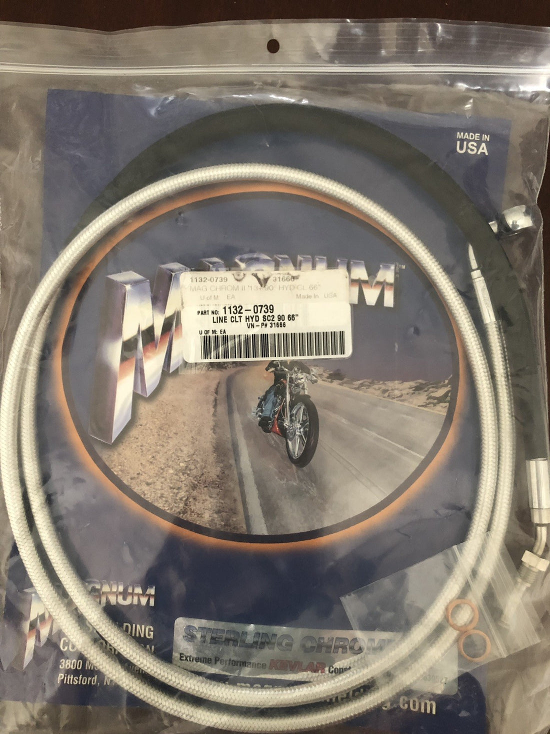 
  
  31666 MAGNUM CHROME II    SE2  96  HYDRAULIC CLUTCH LINE 66”
  
