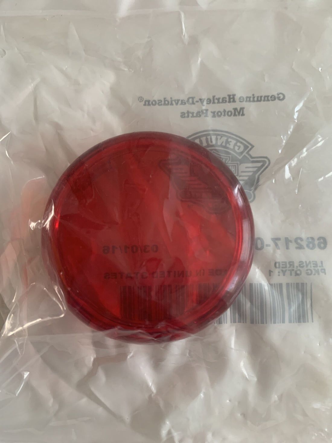 
  
  68217-00 HARLEY-DAVIDSON     2000-LATER  RED LENS    OEM NOS
  
