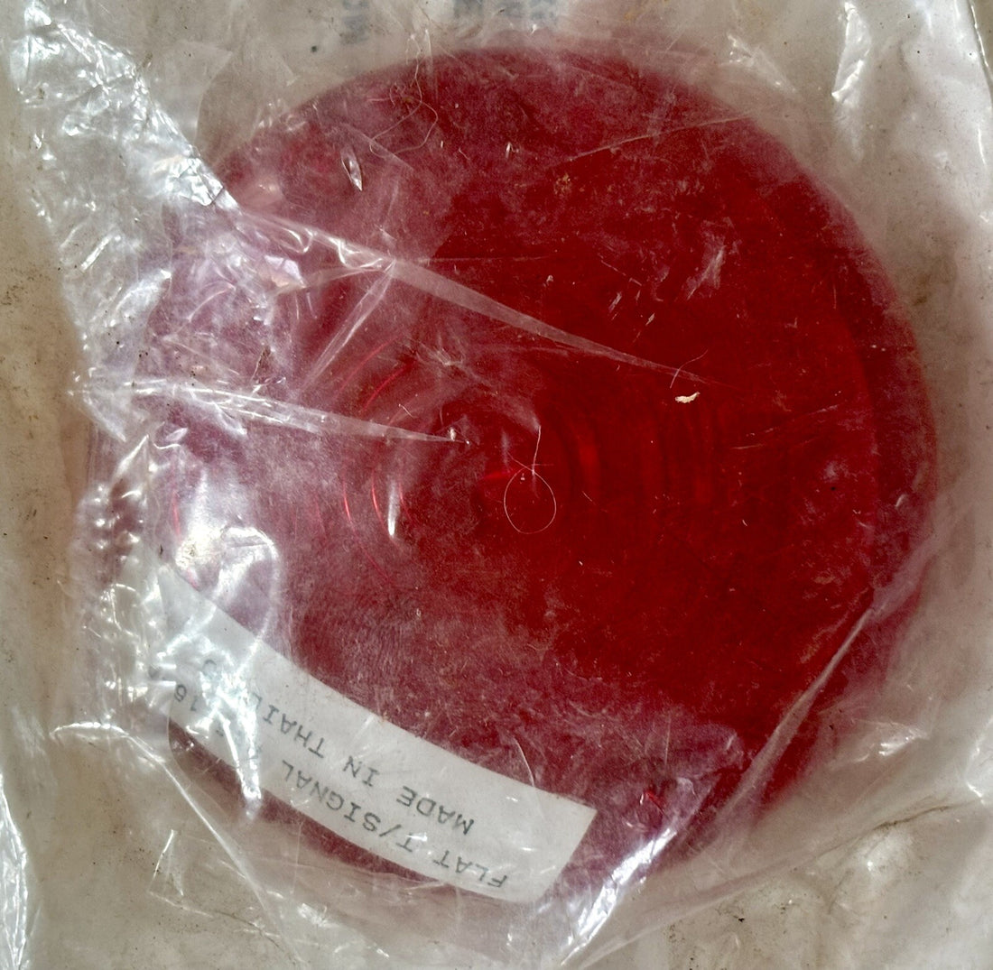 
  
  15116 1986-1990 FXR FXRS FXST FXSTS XL HARLEY FLAT RED TURN SIGNAL LENS NOS
  
