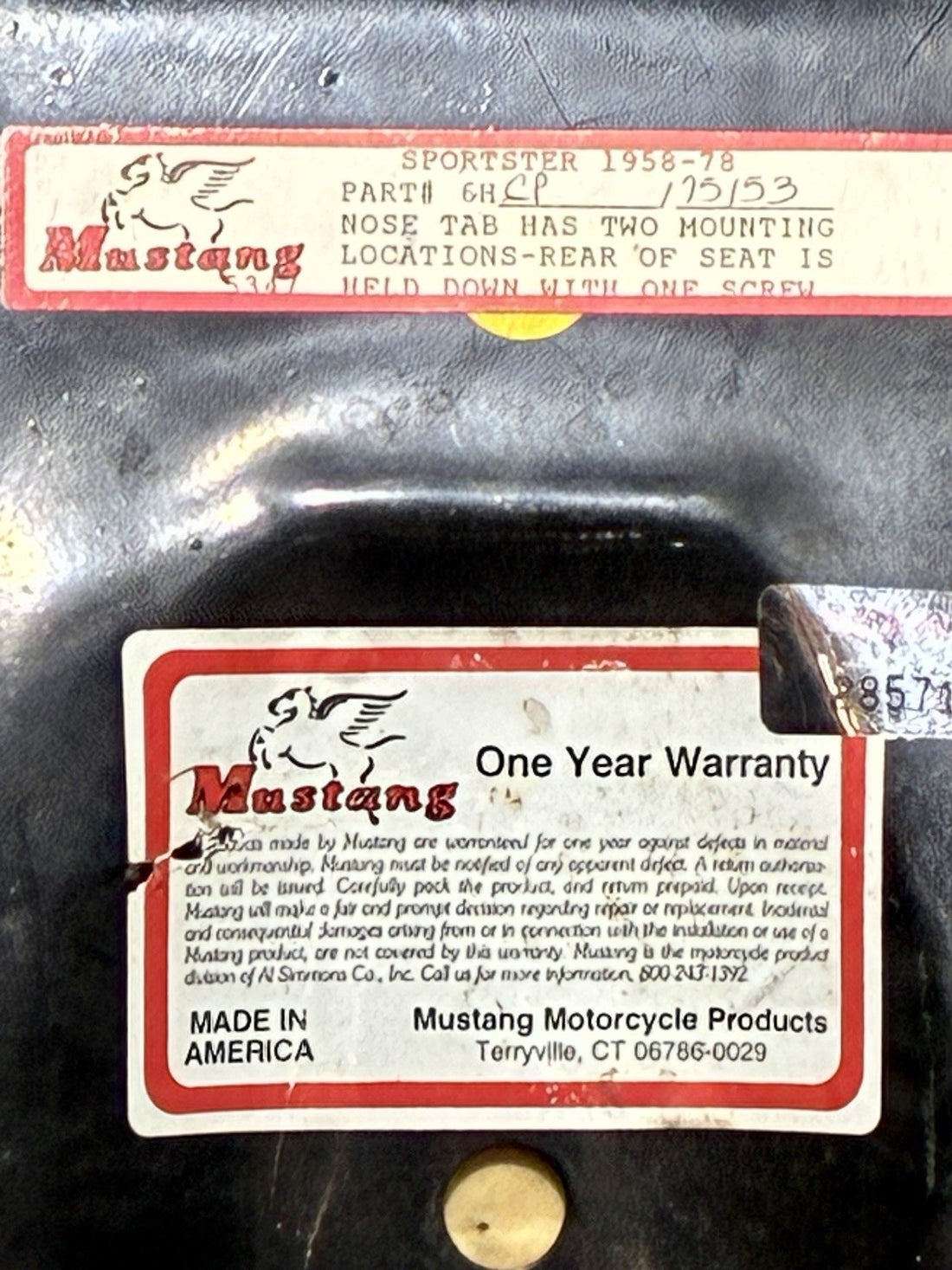 
  
  MUSTANG 1958-1978 SPORTSTER XL HARLEY-DAVIDSON SEAT VINTAGE
  
