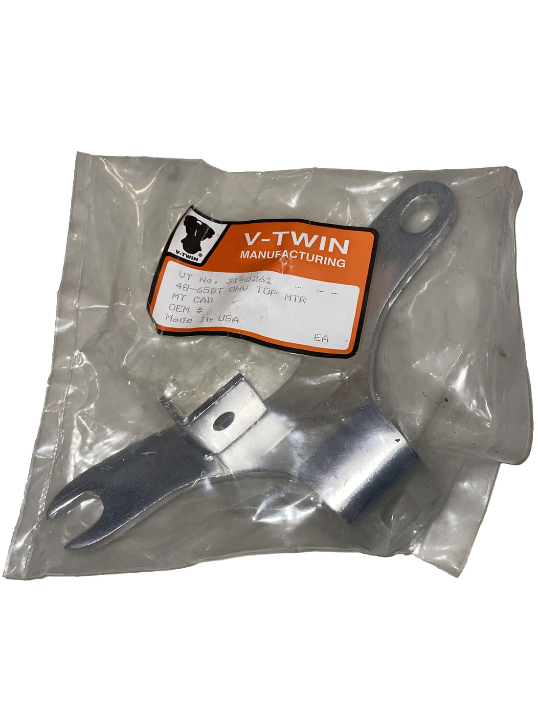 
  
  31-0261 V-TWIN CADMIUM PLATED TOP ENGINE MOUNT 1948-1965 BIG TWIN HARLEY NOS
  
