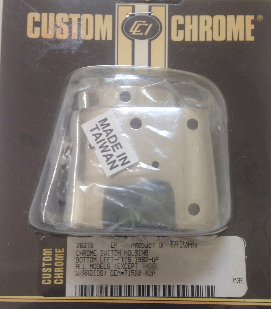 
  
  26-277 LEFT CHROME SWITCH HOUSING 82-UP HARLEY-DAVIDSON MODELS OEM 71567-82 NOS
  
