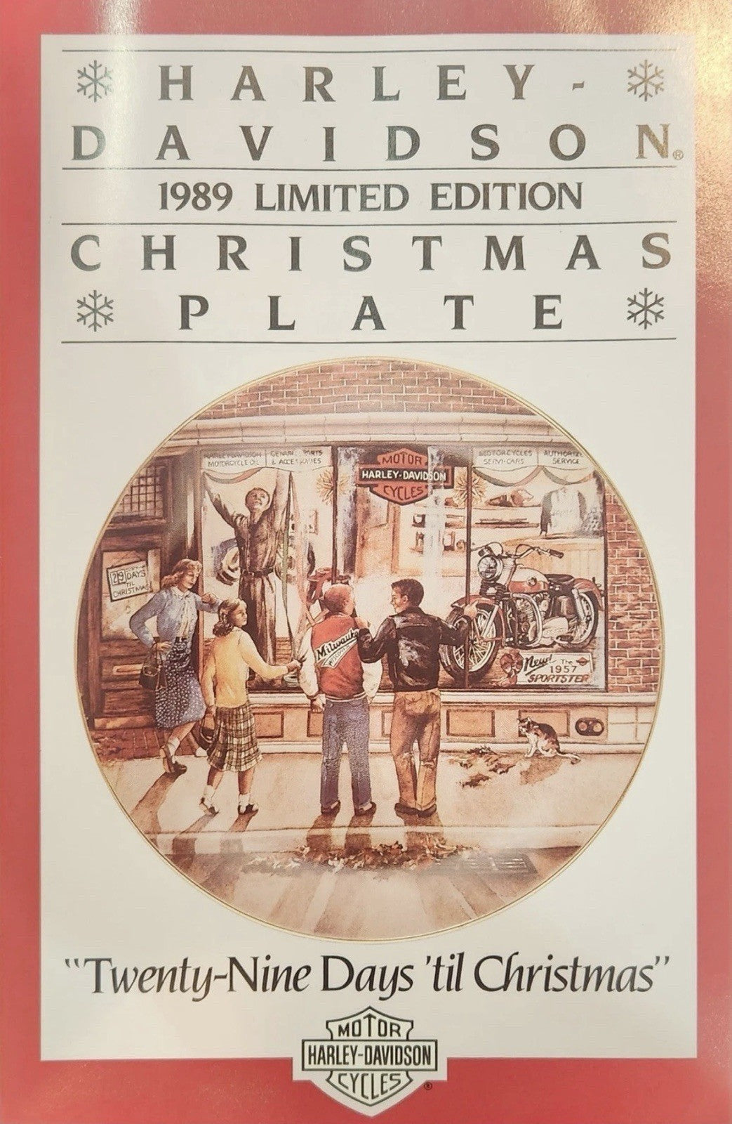 
  
  99134-90Z HARLEY-DAVIDSON COLLECTIBLE 1989 CHRISTMAS PLATE COLLECTIBLE GIFT NEW
  
