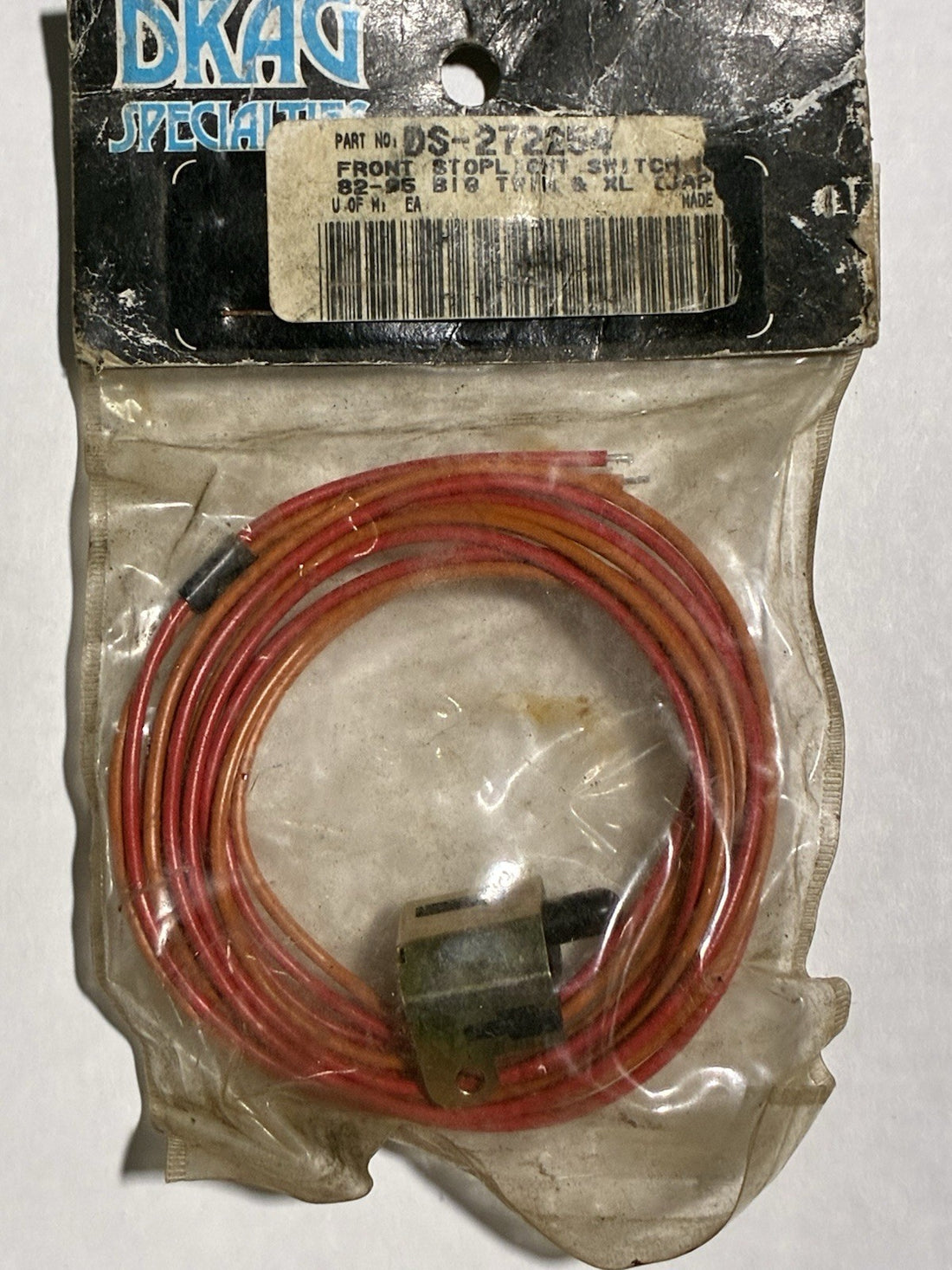 
  
  DS-272254 82-95 BIG TWIN & XL HANDLEBAR CONTROL FRONT BRAKE SWITCH BUTTON WIRE
  

