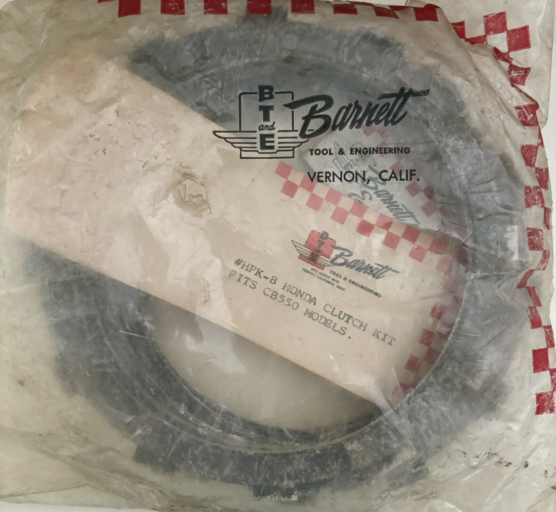 
  
  HPK-8 BARNETT HONDA CB550 CLUTCH KIT QTY. 7 NOS
  
