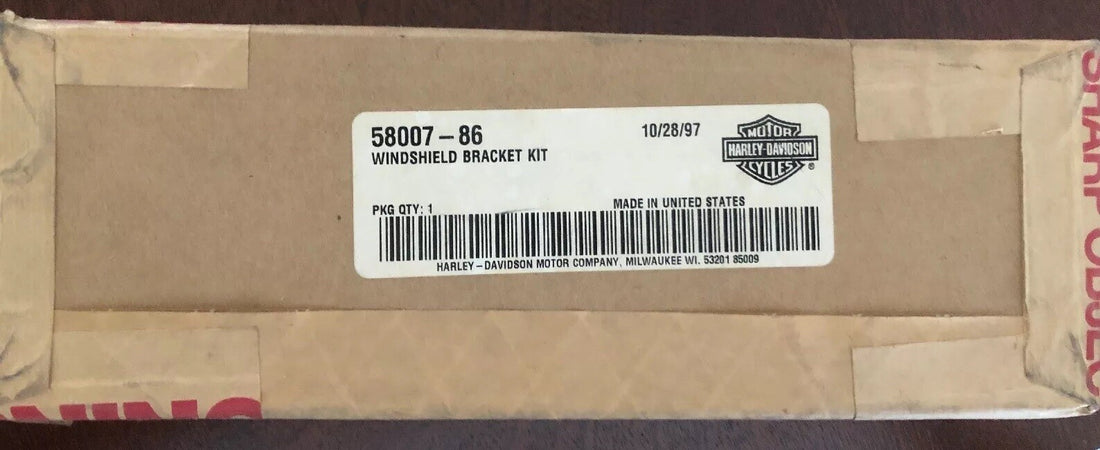 
  
  58007-86 HARLEY  WINDSHIELD MOUNTING KIT FOR WINDSHIELD KIT 58001-71D NOS
  
