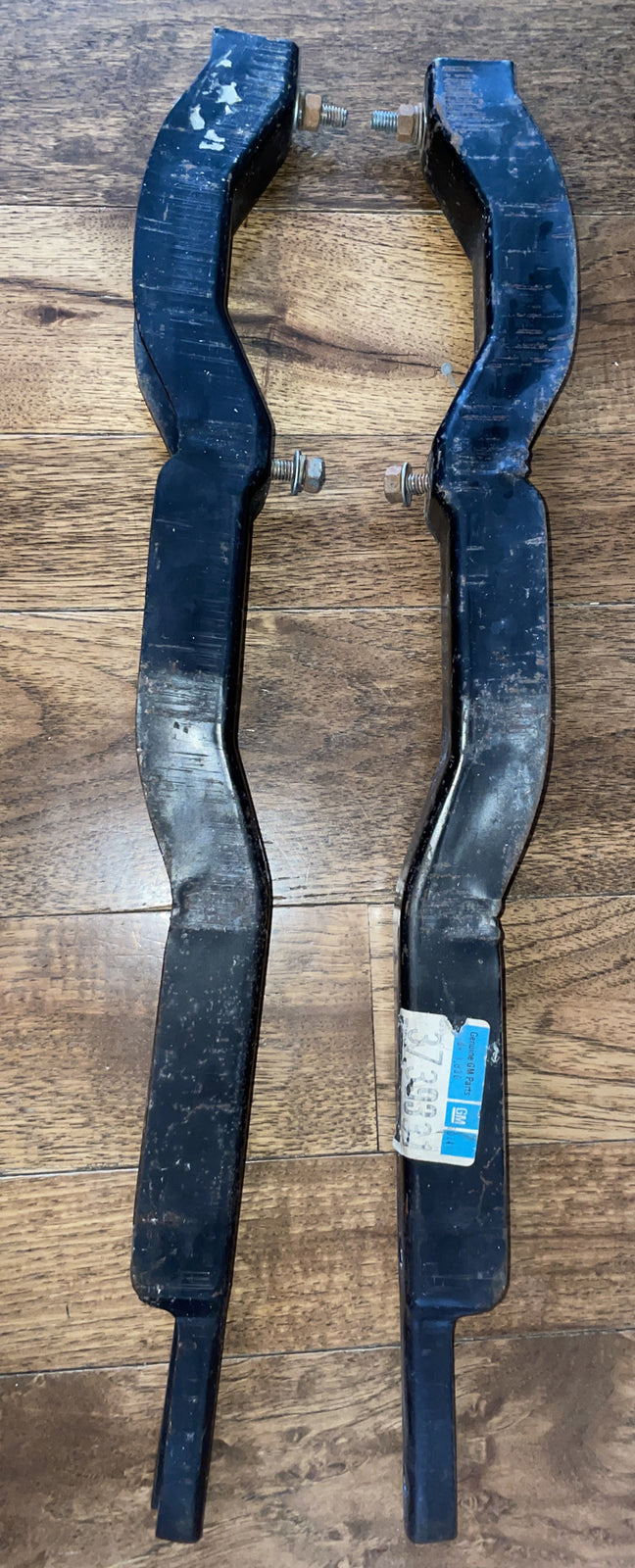 3739331, 3739332 CORVETTE 58-62 LICENSE PLATE BUMPERERETTE BRACKETS SUPPORTS SET