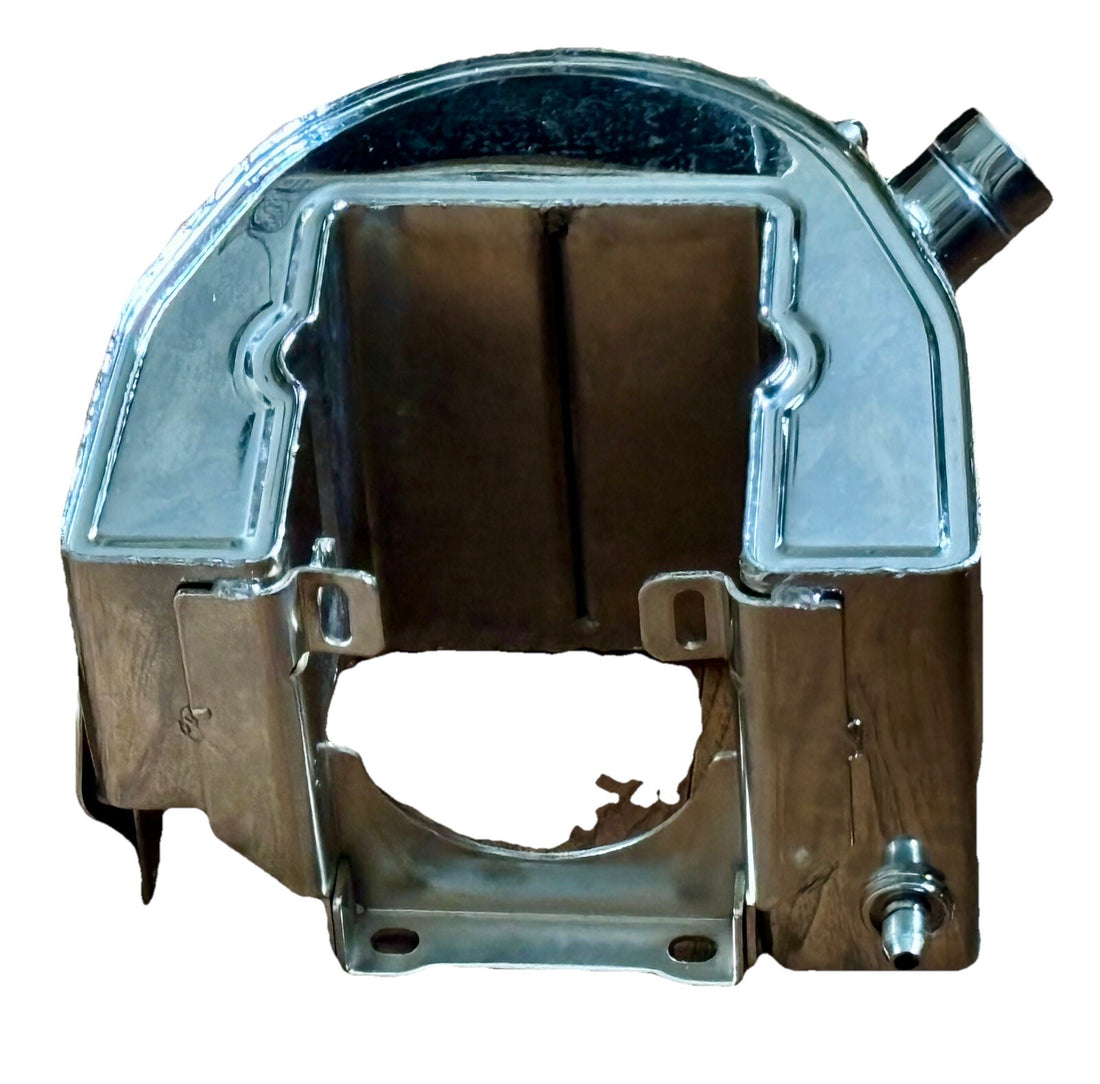 
  
  1958-1964 BIG TWIN CHROME  WRAP AROUND OIL TANK REPLACES HARLEY 62504-58 NOS
  
