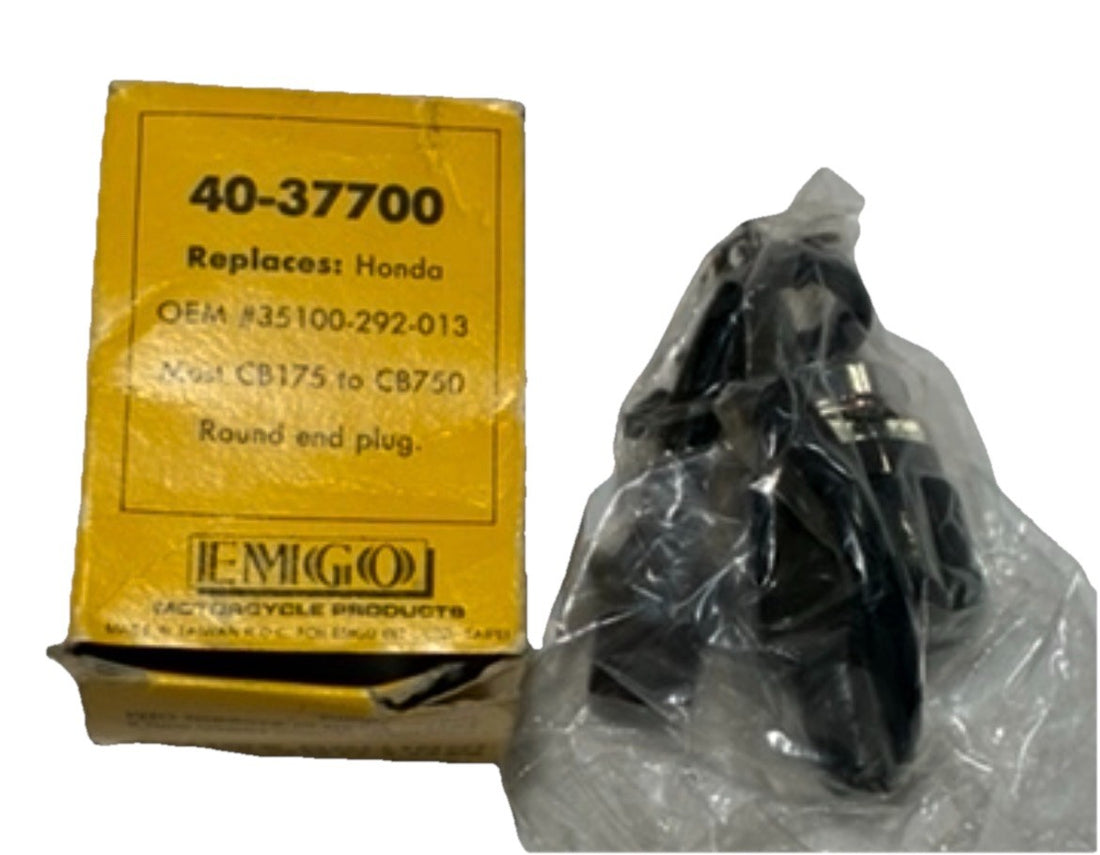 
  
  40-37700 EMGO ROUND END PLUG CB 175 CB 170 REPLACES HONDA OEM 35100-292-013 NOS
  
