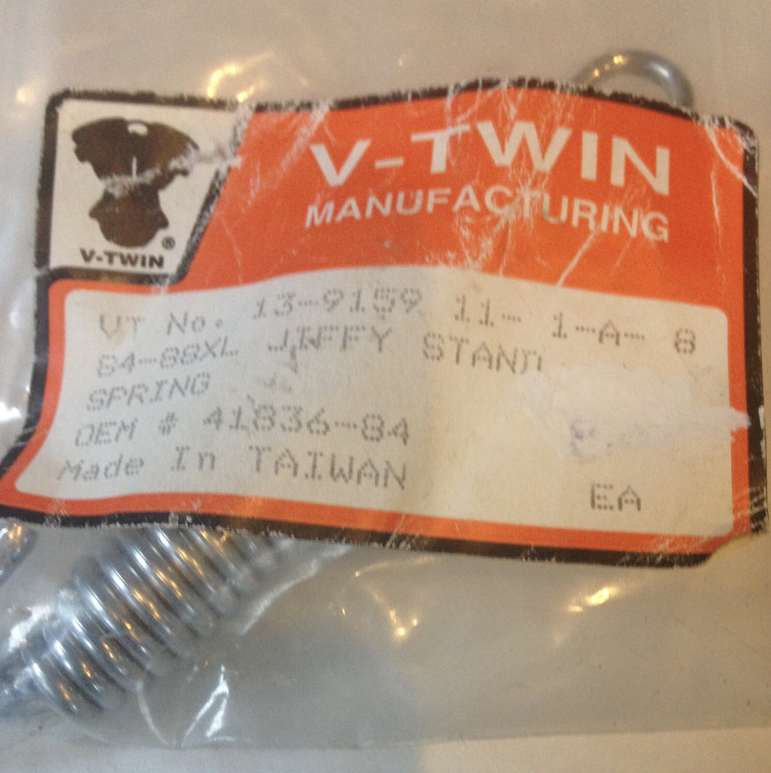 13-9159  JIFFY KICKSTAND SPRING  84-88 XL SPORTSTER HARLEY OEM 41836-84 NOS