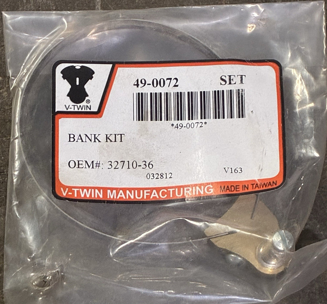 
  
  49-0072 V-TWIN 1936-1969 BIG TWIN EL FL UL PANHEAD BANK KIT HARLEY 32710-36 NOS
  
