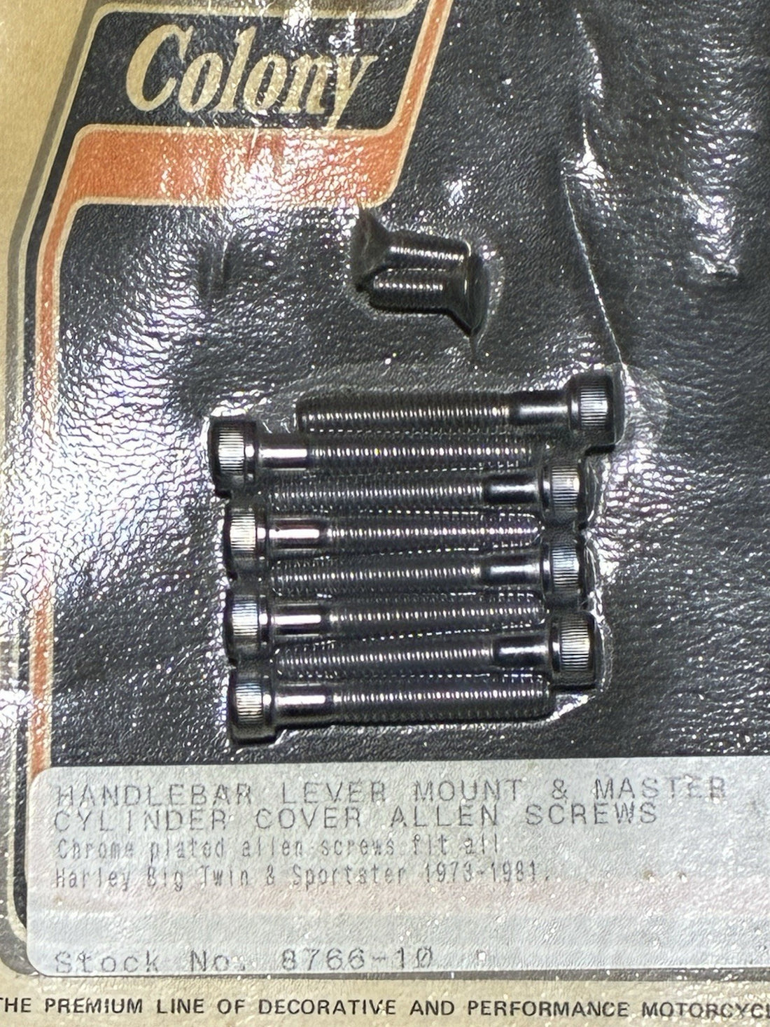 
  
  1973-1981 SPORTSTER & BIG TWIN HANDLEBAR LEVER MOUNT & MASTER  CYLINDER SCREWS
  
