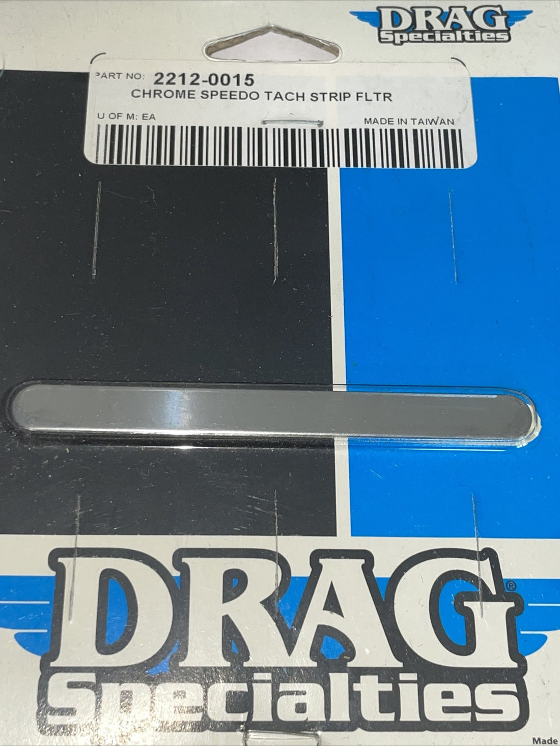 
  
  2212-0015 DRAG SPECIALITIES CHROME SPEEDO TACH STRIP FILTER FOR HARLEY-DAVIDSON
  
