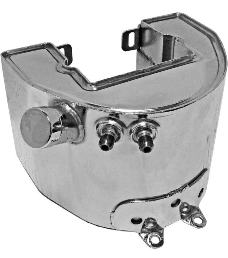 
  
  1958-1964 BIG TWIN CHROME  WRAP AROUND OIL TANK REPLACES HARLEY 62504-58 NOS
  
