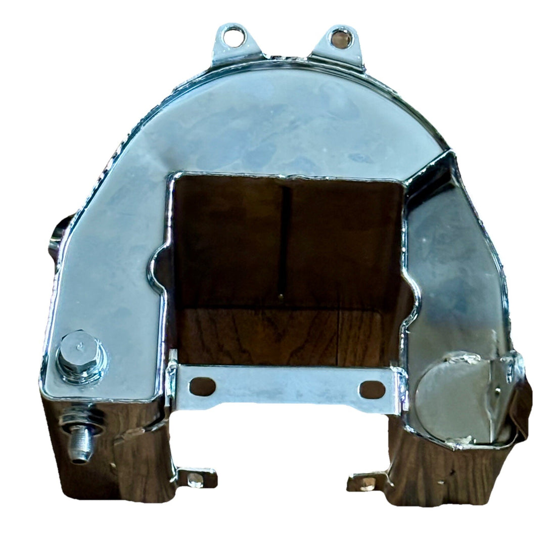 
  
  1958-1964 BIG TWIN CHROME  WRAP AROUND OIL TANK REPLACES HARLEY 62504-58 NOS
  
