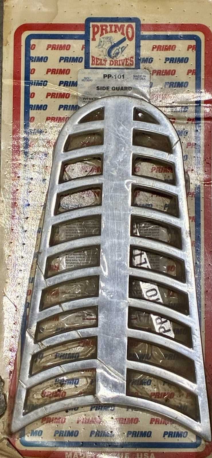 
  
  PP-101 PRIMO ALUMINUM BELT SIDE GUARD FOR BIG TWIN HARLEY NOS
  
