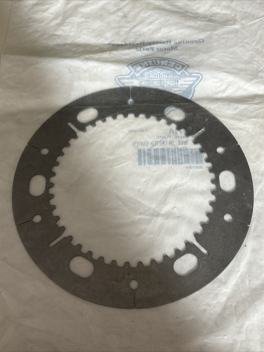 
  
  37992-71A HARLEY-DAVIDSON 1971-EARLY 1984 XL SPORTSTER CLUTCH DRIVE PLATE OEM
  
