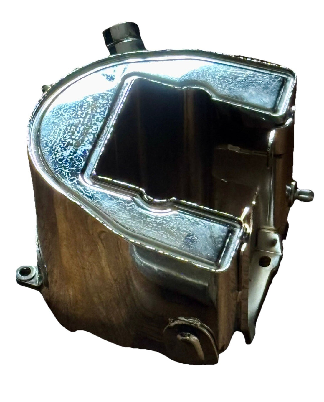
  
  1958-1964 BIG TWIN CHROME  WRAP AROUND OIL TANK REPLACES HARLEY 62504-58 NOS
  
