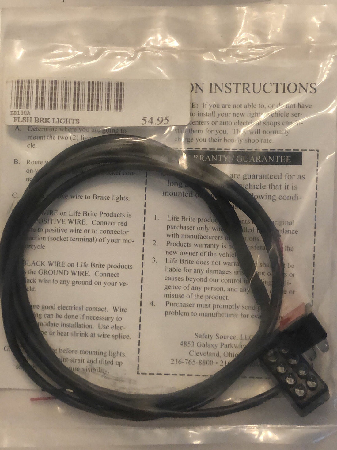 
  
  LB-100A LITE BRITE FLASHING RED/ SOLID BRAKE LIGHTS HARLEY MOTORCYCLE SAFETY
  
