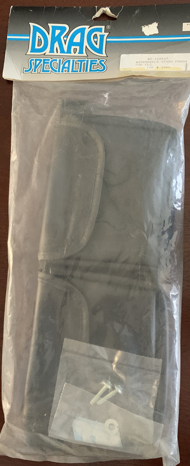 
  
  DS-110969 DRAG SPECIALTIES   HARLEY BLACK  WINDSHIELD STASH TOOL POUCH BAG FLS 
  
