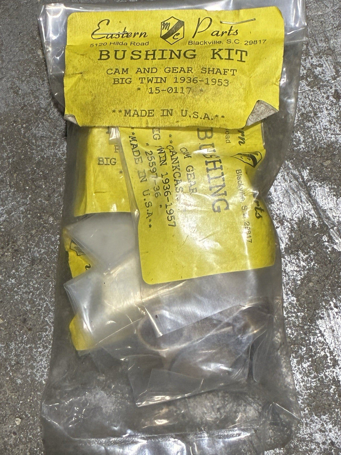 10-8264 V-TWIN 1936-1953 BIG TWIN HARLEY CAM COVER BUSHING KIT NOS