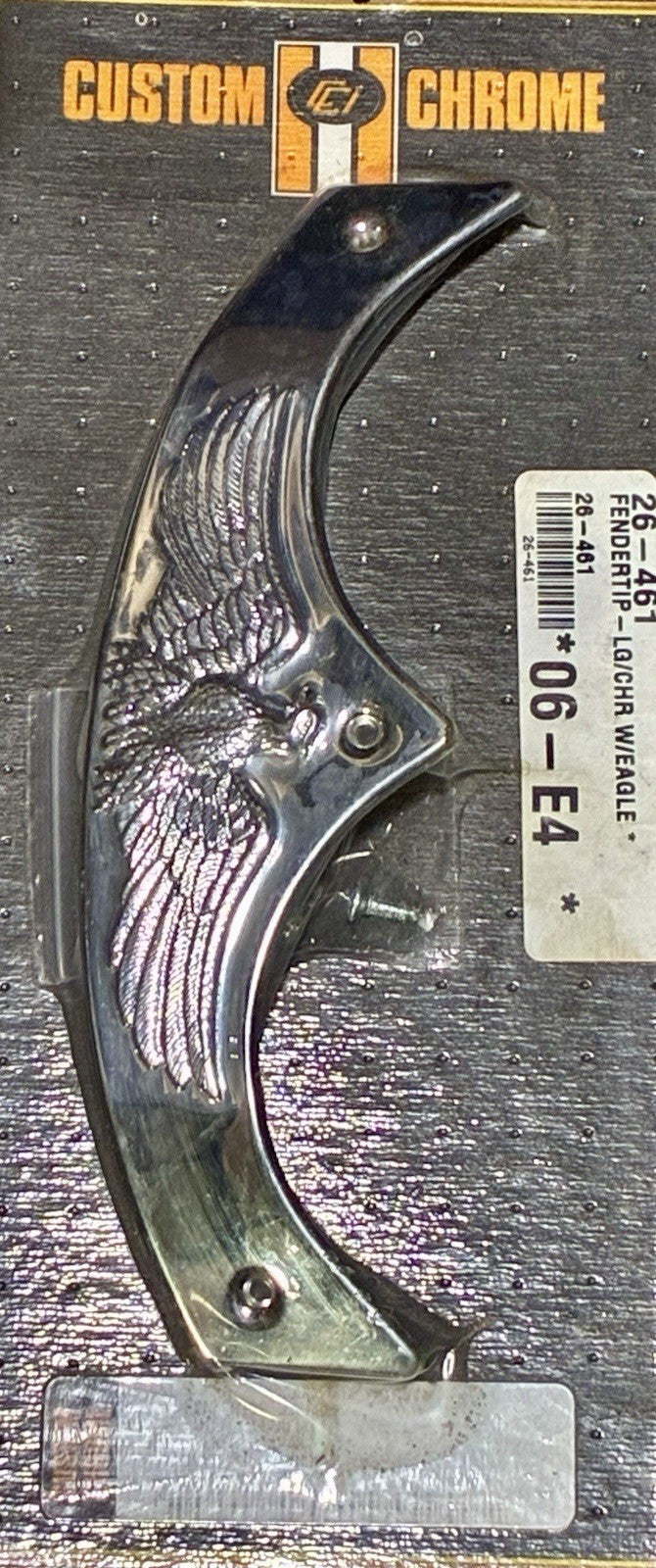 
  
  26-461 CUSTOM CHROME LARGE CHROME WITH EAGLE FENDER TIP FOR HARLEY-DAVIDSON NOS
  
